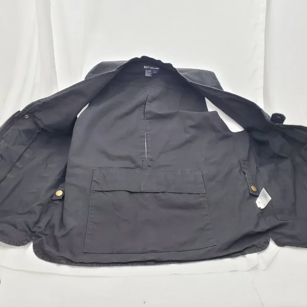 5.11 Tactical Series Black Cotton Utility Vest | Photography Fishing | Men's M